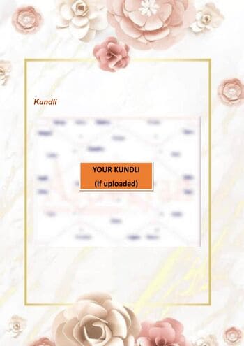 Khukhrain Marriage Biodata Format with horoscope